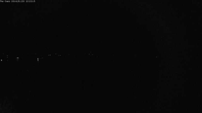 Lake Travis webcam, January 20, 2016 9:30 PM CT