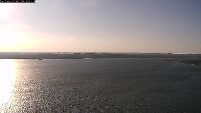 Lake Travis webcam, January 21, 2016 3:30 PM CT