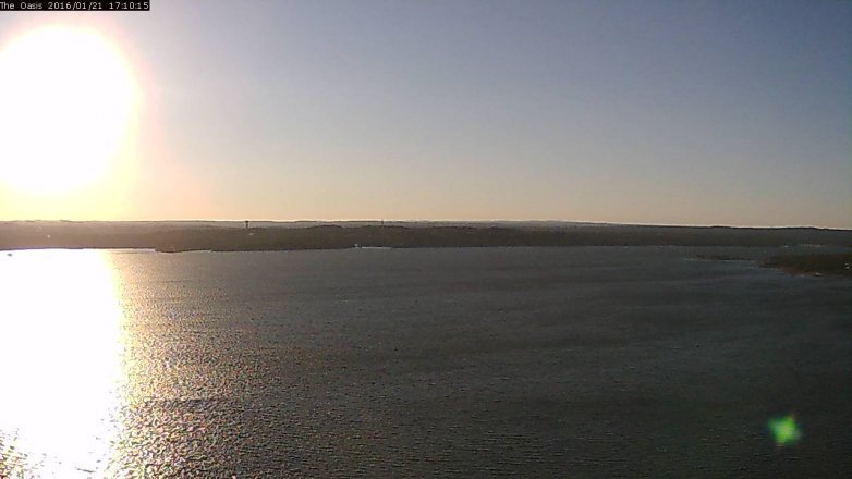 Lake Travis webcam, January 21, 2016 4:15 PM CT