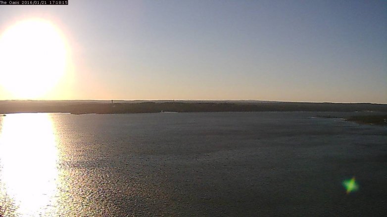 Lake Travis webcam, January 21, 2016 4:25 PM CT