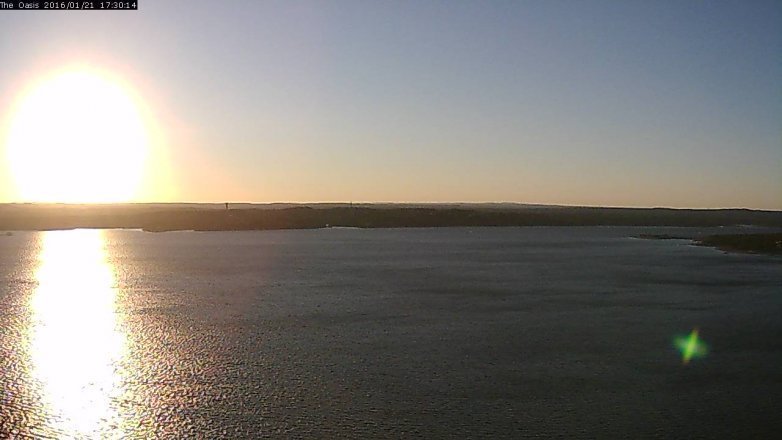 Lake Travis webcam, January 21, 2016 4:35 PM CT