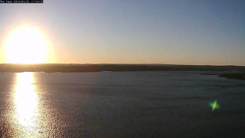 Lake Travis webcam, January 21, 2016 4:40 PM CT