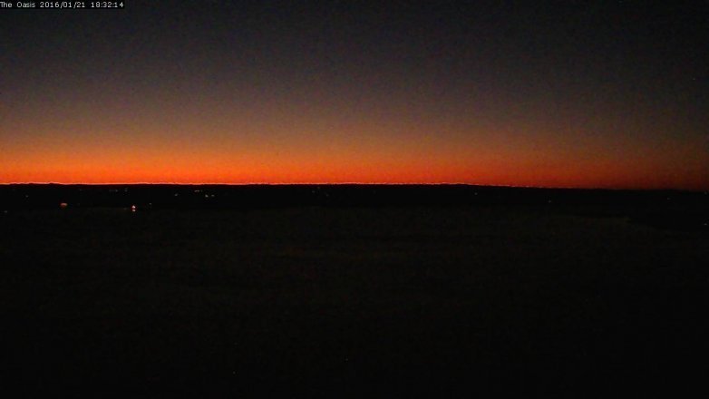 Lake Travis webcam, January 21, 2016 5:40 PM CT