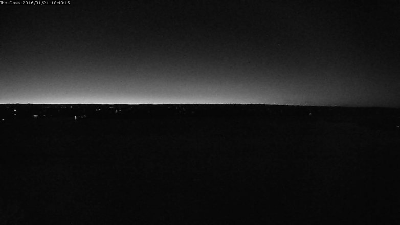 Lake Travis webcam, January 21, 2016 5:45 PM CT