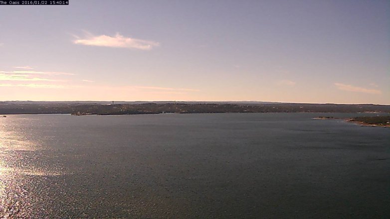Lake Travis webcam, January 22, 2016 2:50 PM CT