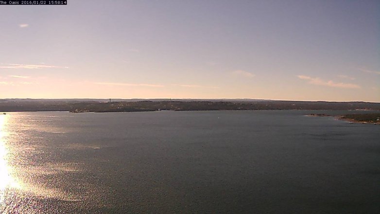 Lake Travis webcam, January 22, 2016 3:05 PM CT