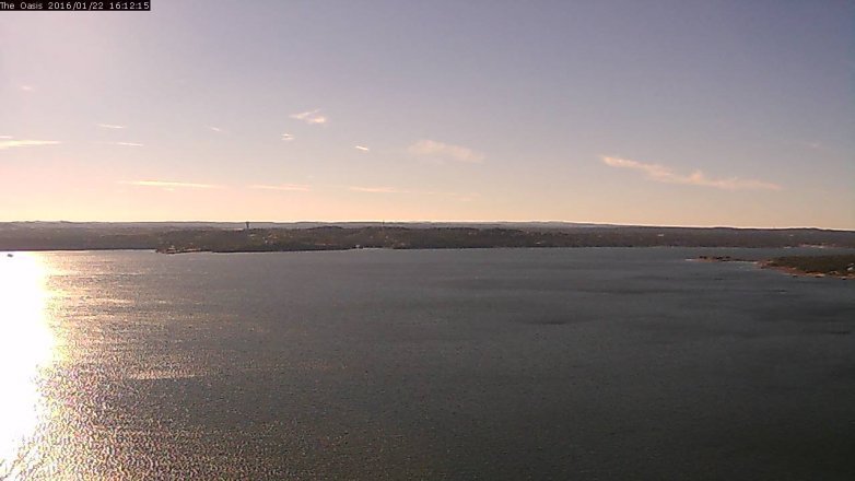 Lake Travis webcam, January 22, 2016 3:20 PM CT