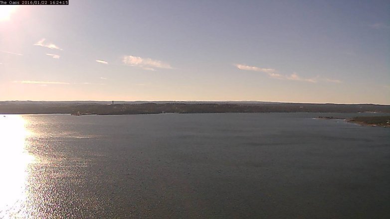 Lake Travis webcam, January 22, 2016 3:30 PM CT