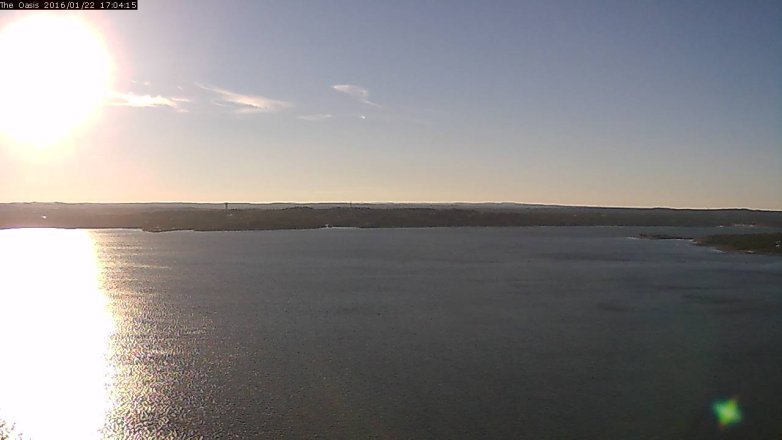 Lake Travis webcam, January 22, 2016 4:10 PM CT
