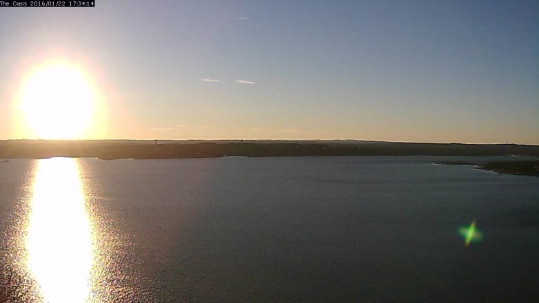 Lake Travis webcam, January 22, 2016 4:40 PM CT