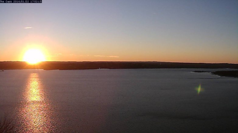 Lake Travis webcam, January 22, 2016 5:00 PM CT