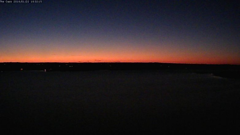 Lake Travis webcam, January 22, 2016 5:40 PM CT