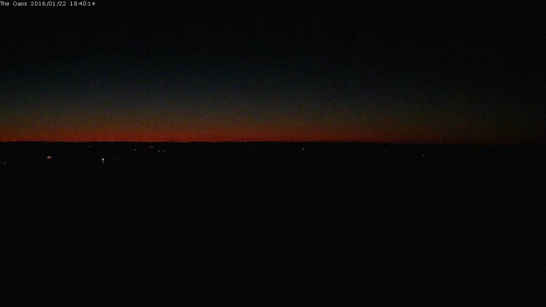 Lake Travis webcam, January 22, 2016 5:45 PM CT