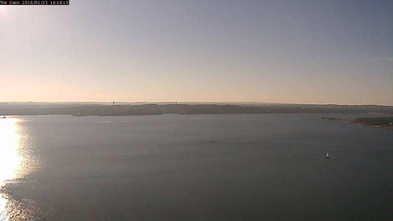 Lake Travis webcam, January 23, 2016 3:25 PM CT