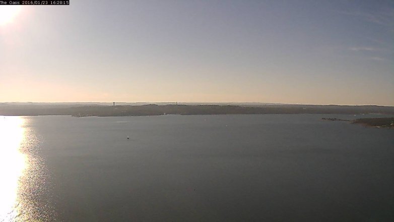 Lake Travis webcam, January 23, 2016 3:35 PM CT