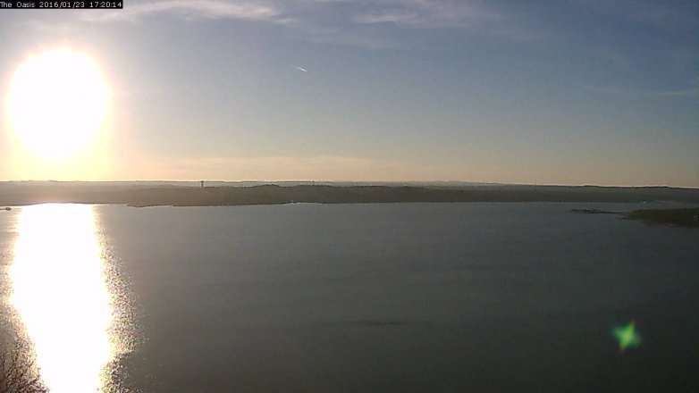 Lake Travis webcam, January 23, 2016 4:25 PM CT
