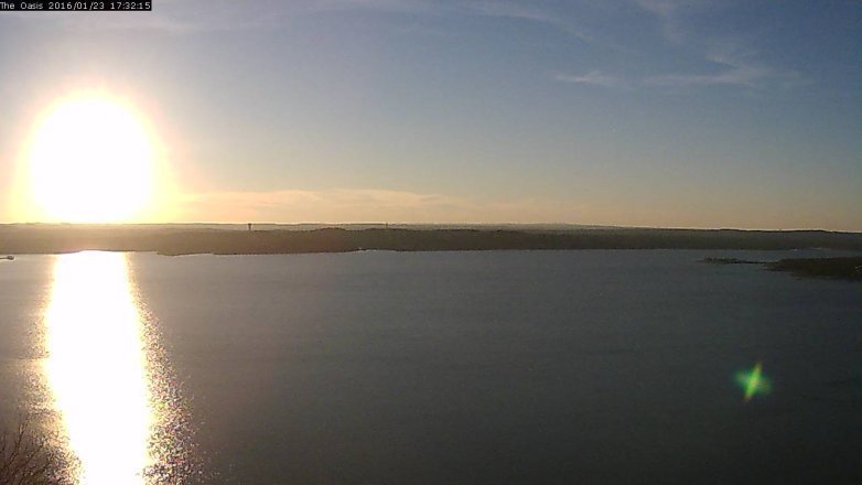 Lake Travis webcam, January 23, 2016 4:40 PM CT