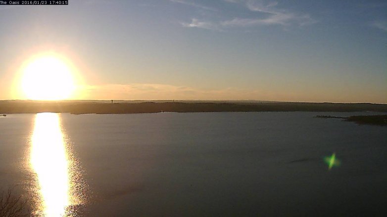 Lake Travis webcam, January 23, 2016 4:45 PM CT