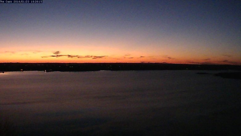 Lake Travis webcam, January 23, 2016 5:35 PM CT