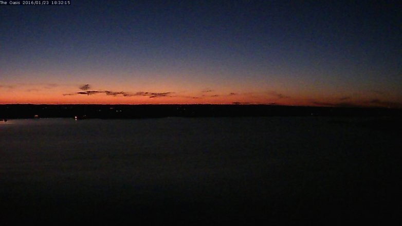 Lake Travis webcam, January 23, 2016 5:40 PM CT