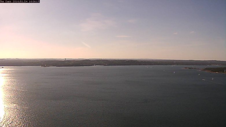 Lake Travis webcam, January 24, 2016 3:10 PM CT