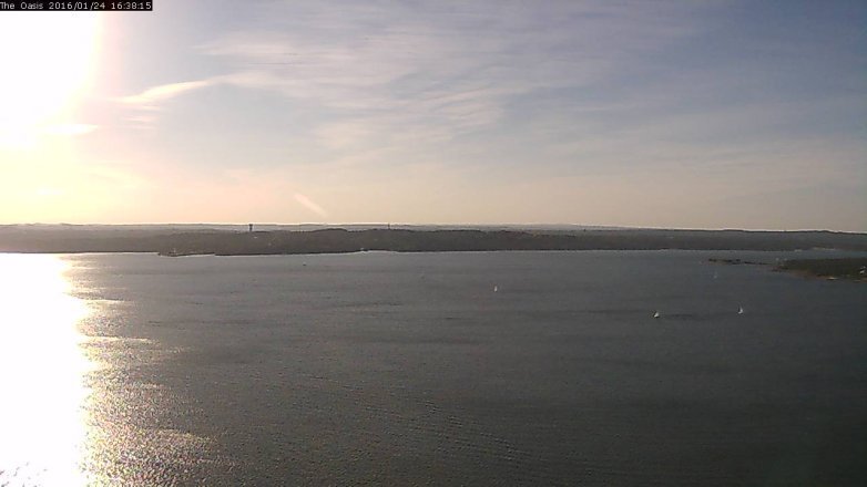 Lake Travis webcam, January 24, 2016 3:45 PM CT