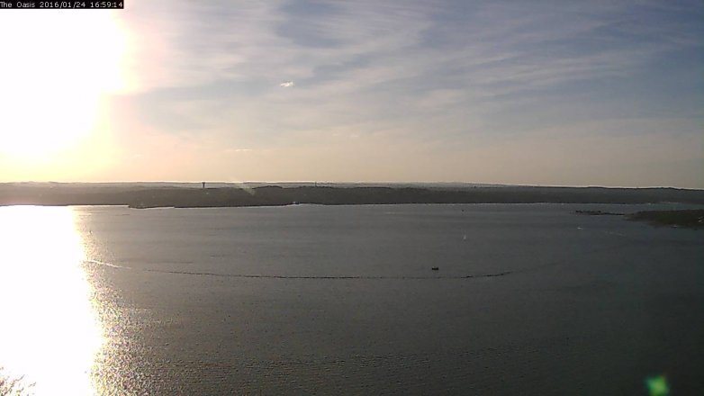 Lake Travis webcam, January 24, 2016 4:05 PM CT