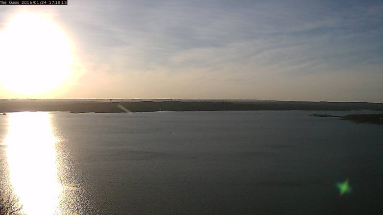 Lake Travis webcam, January 24, 2016 4:25 PM CT