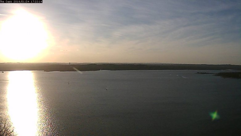 Lake Travis webcam, January 24, 2016 4:30 PM CT