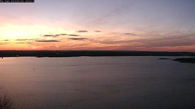 Lake Travis webcam, January 24, 2016 5:30 PM CT