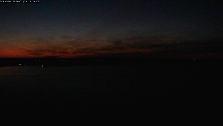 Lake Travis webcam, January 24, 2016 5:40 PM CT