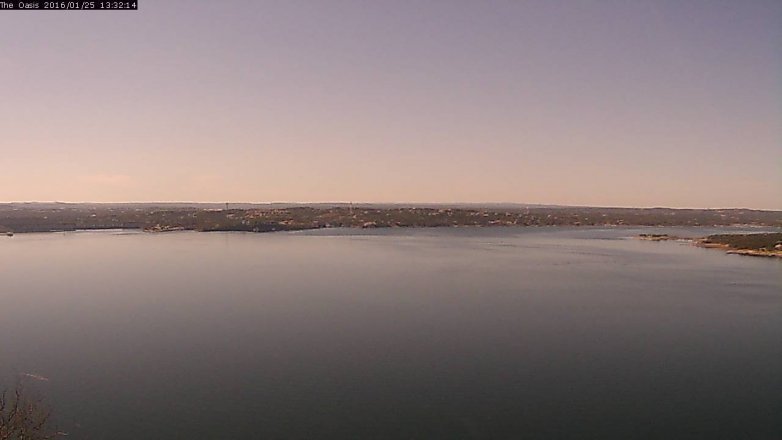 Lake Travis webcam, January 25, 2016 12:40 PM CT