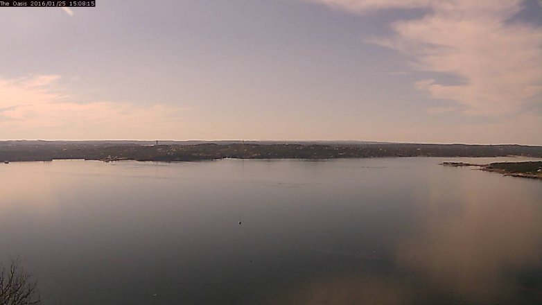 Lake Travis webcam, January 25, 2016 2:15 PM CT