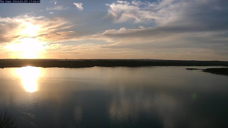 Lake Travis webcam, January 25, 2016 4:45 PM CT