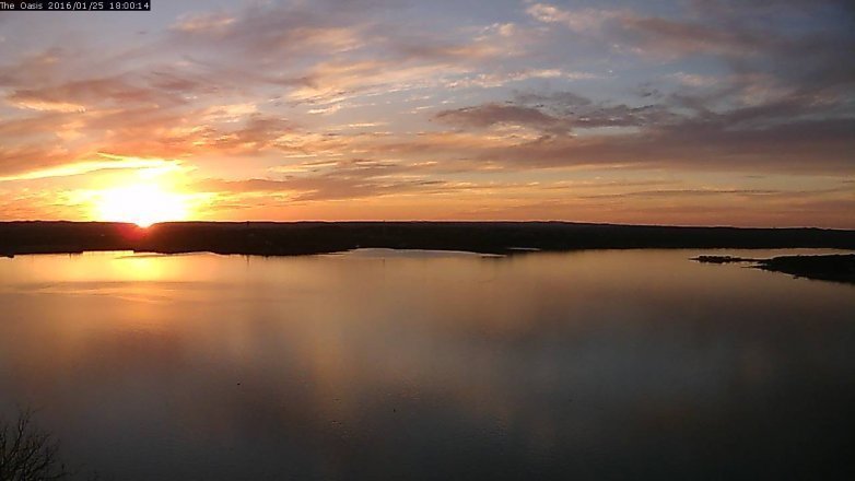 Lake Travis webcam, January 25, 2016 5:05 PM CT