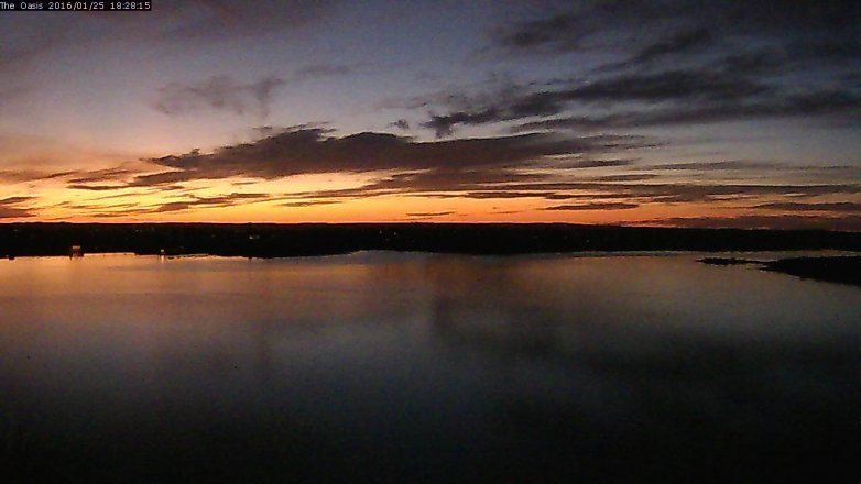Lake Travis webcam, January 25, 2016 5:35 PM CT