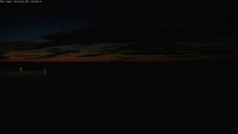 Lake Travis webcam, January 25, 2016 5:45 PM CT