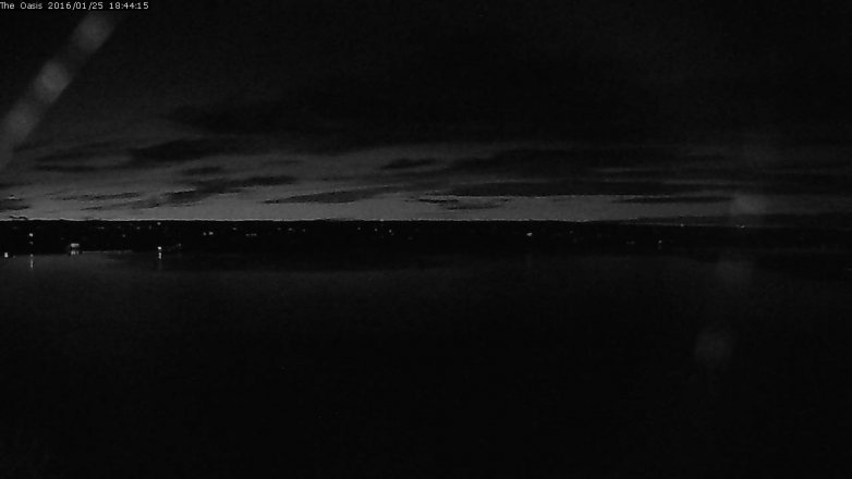 Lake Travis webcam, January 25, 2016 5:50 PM CT