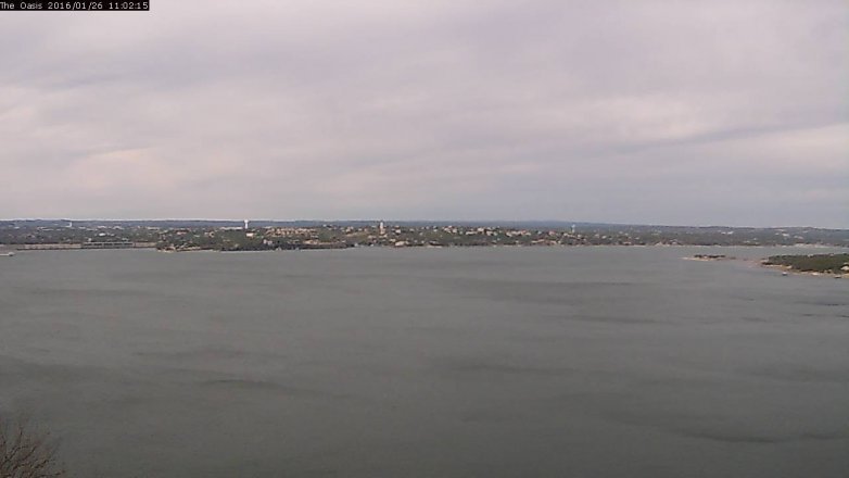 Lake Travis webcam, January 26, 2016 10:10 AM CT