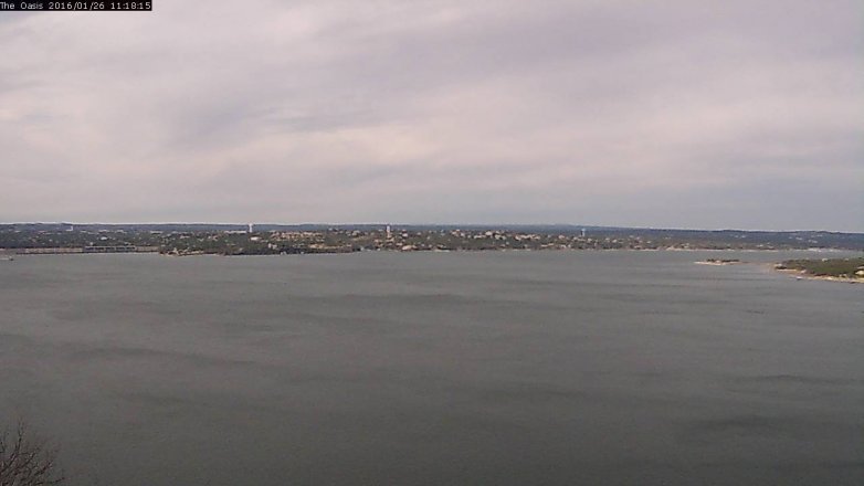 Lake Travis webcam, January 26, 2016 10:25 AM CT