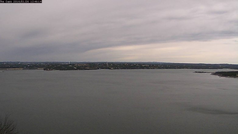 Lake Travis webcam, January 26, 2016 11:50 AM CT