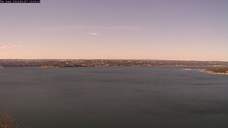 Lake Travis webcam, January 27, 2016 11:10 AM CT