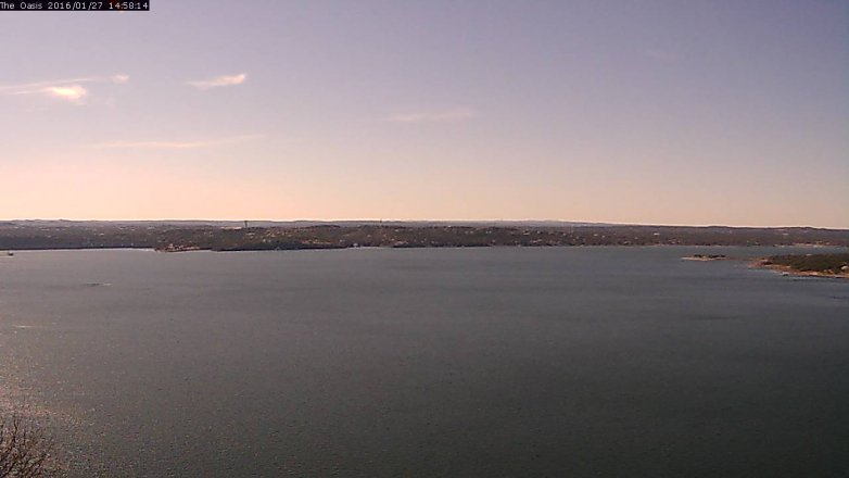 Lake Travis webcam, January 27, 2016 2:05 PM CT