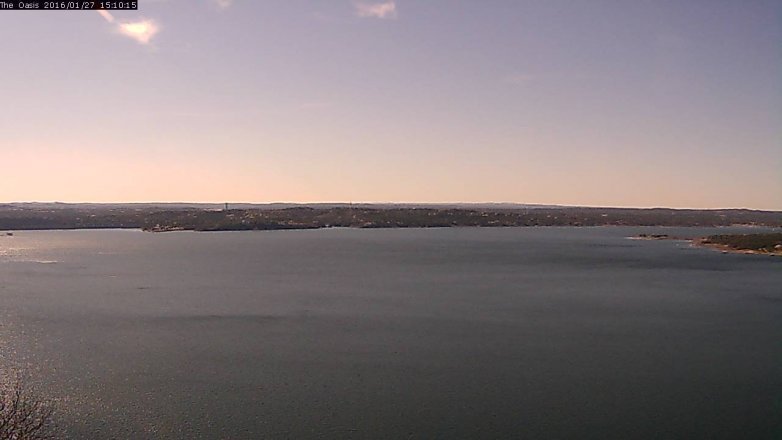 Lake Travis webcam, January 27, 2016 2:15 PM CT