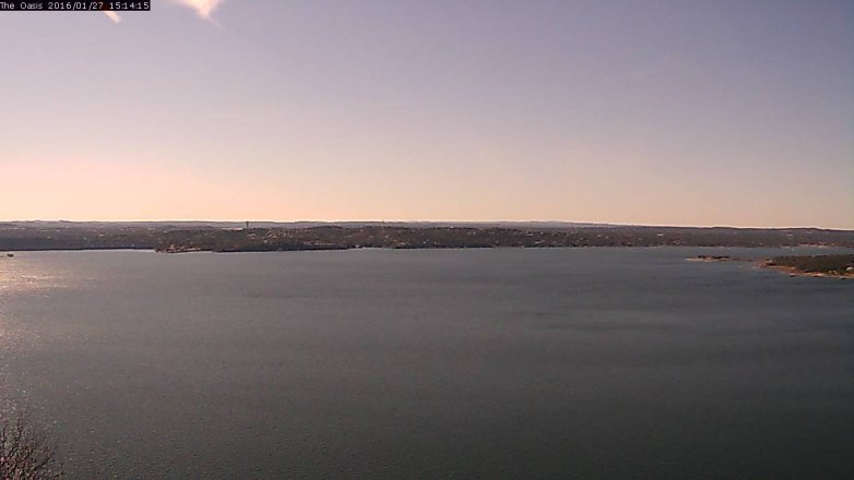Lake Travis webcam, January 27, 2016 2:20 PM CT