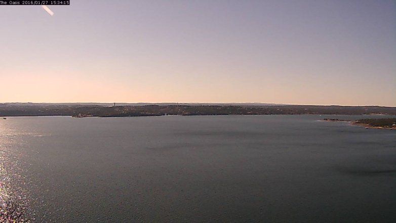 Lake Travis webcam, January 27, 2016 2:40 PM CT