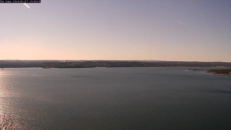 Lake Travis webcam, January 27, 2016 2:45 PM CT