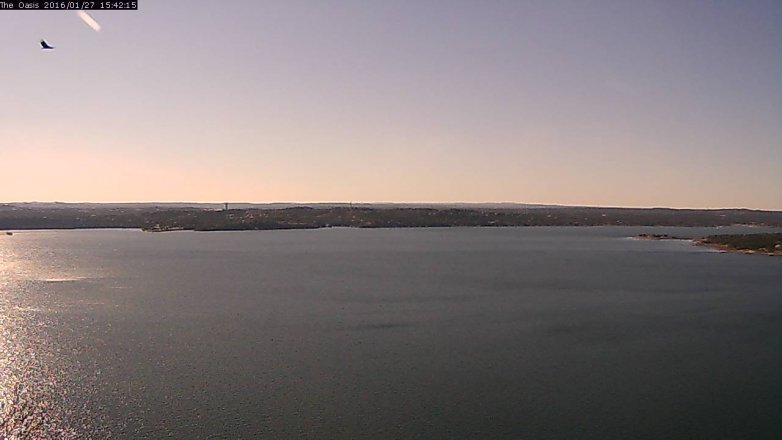 Lake Travis webcam, January 27, 2016 2:50 PM CT