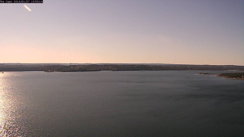 Lake Travis webcam, January 27, 2016 2:55 PM CT