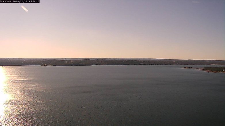Lake Travis webcam, January 27, 2016 3:05 PM CT